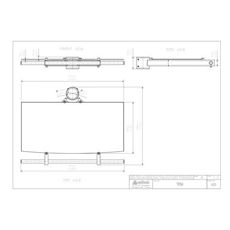 EDBAK TRS4c-B Glass Shelf with Handle for TR4/TR5/TR6 Trolleys EDBAK | Other | N/A | "" | Maximum weight (capacity) kg | Black - 2